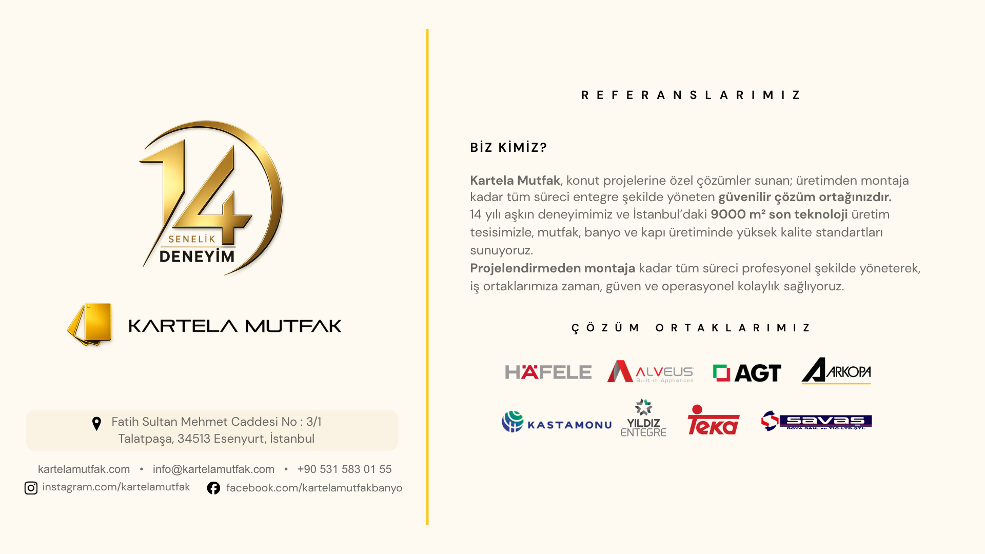 Kartela Mutfak Referans 1